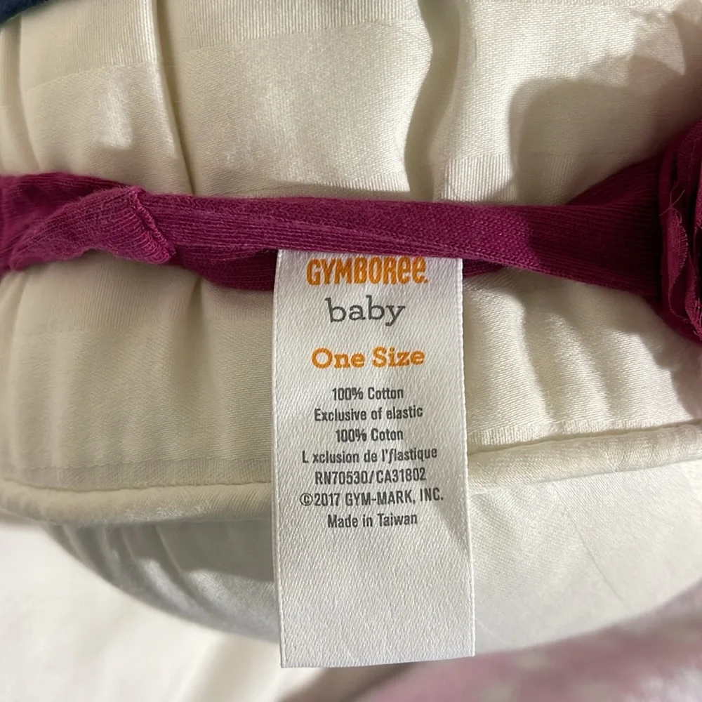 SET OF 6 GYMBOREE BABY ONE SIZE STRETCH HEADBANDS WITH BOWS, FLOWER, & A CROWN